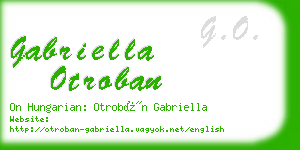 gabriella otroban business card